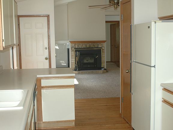 kitchen facing living 