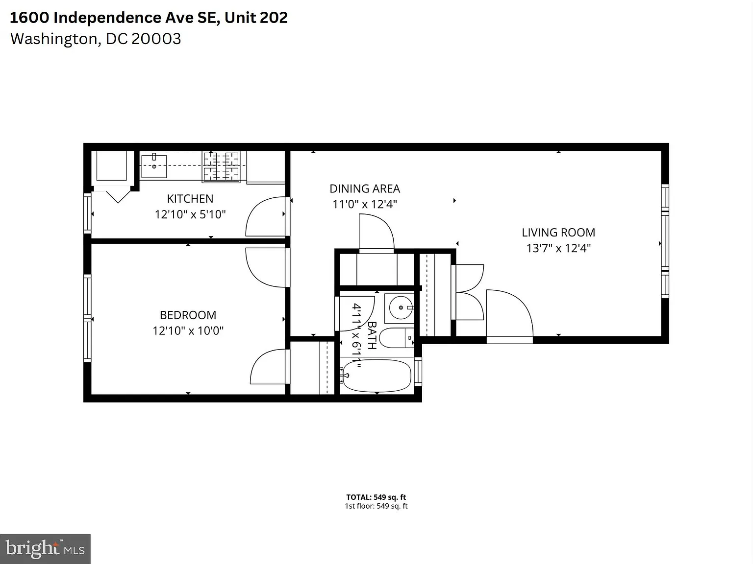 1 bed, 1.0 bath, 700 sqft, $2,000 — Photo 3