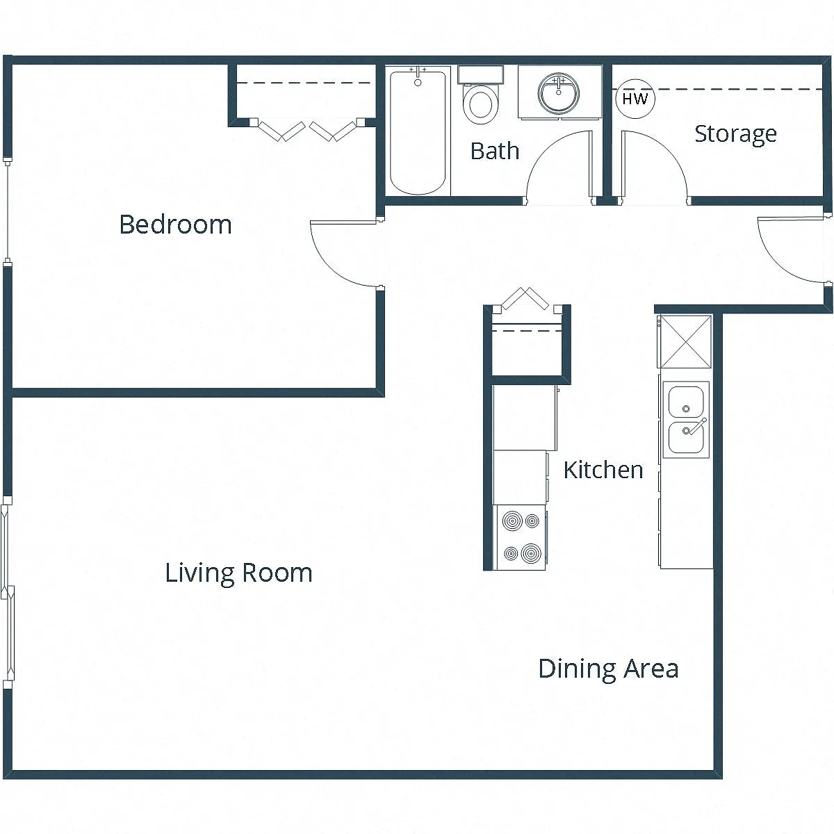 Floor plan Harrison 11B