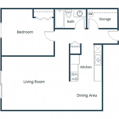Floor plan Harrison 11B