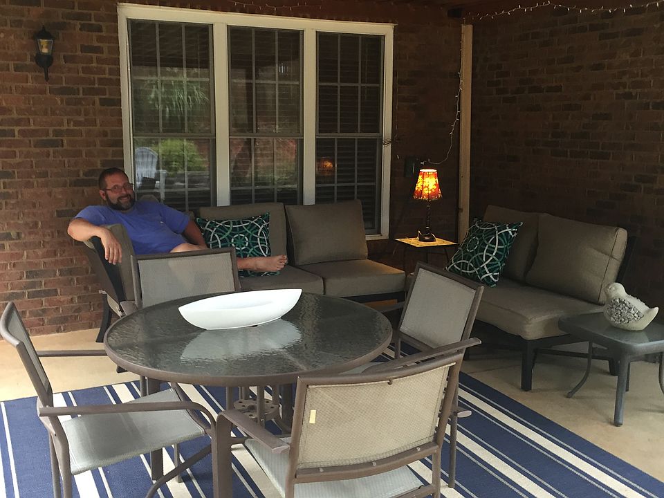 Covered back patio