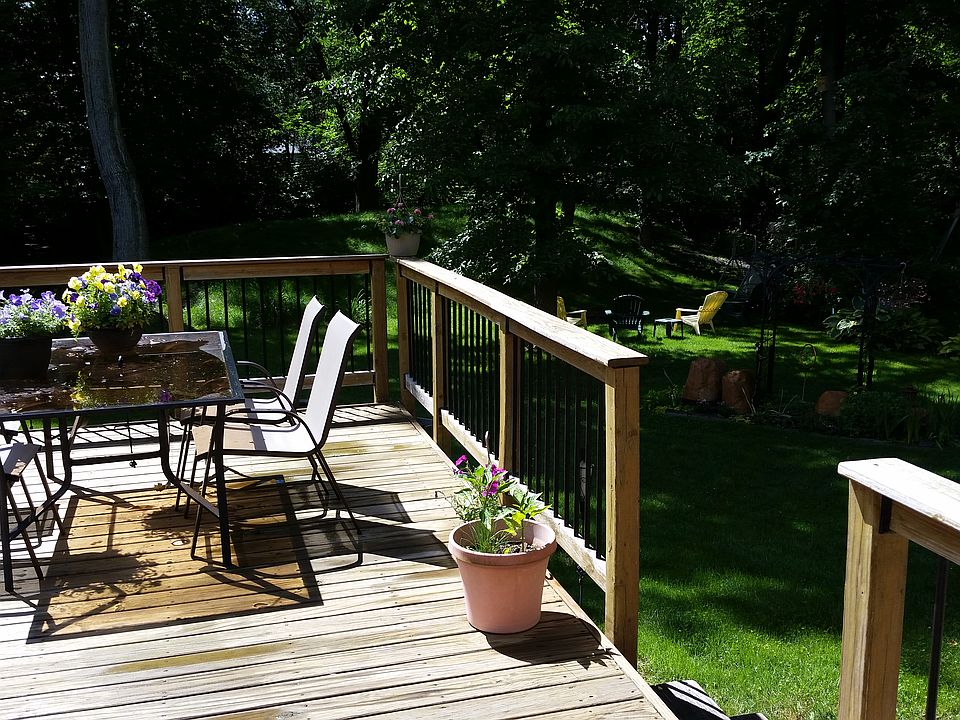 Deck and Backyard