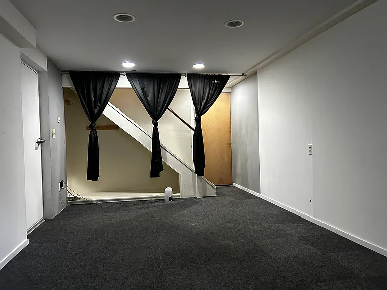 Finished basement studio, family room, etc.