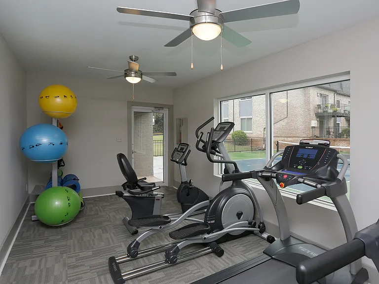 Enhance your lifestyle with this bright and well-equipped home gym.