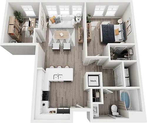Floor plan A1DR