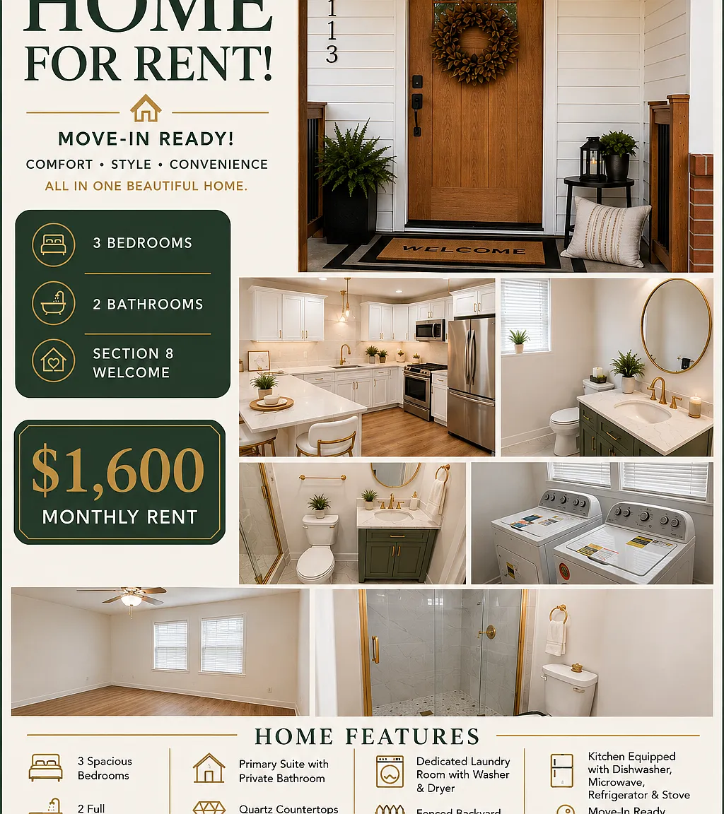 3 bed, 1400 sqft, $1,500 — Photo 1