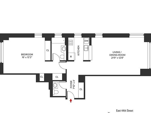 2nd image of 150 E 44th St APT 16-G