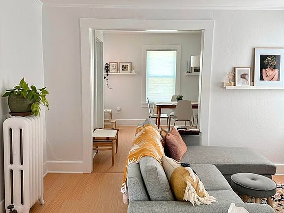 Living room is open to the dining room