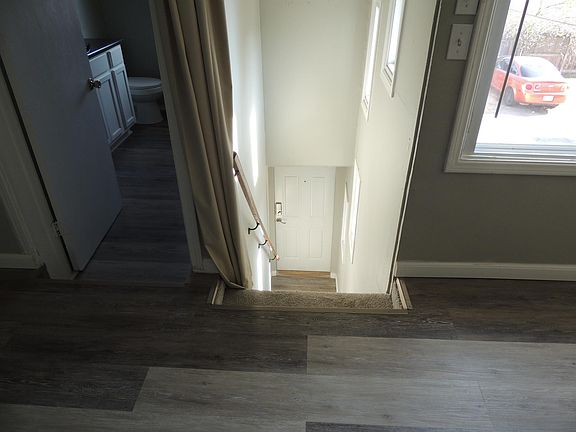 Entry Stairs and bathroom entry