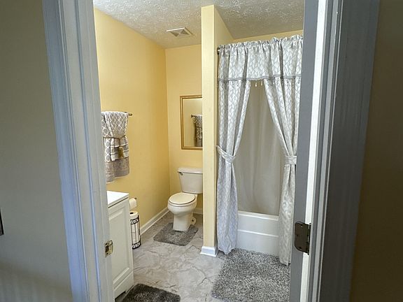 1st Bathroom 
2 sink bathroom with shower head and shower handle