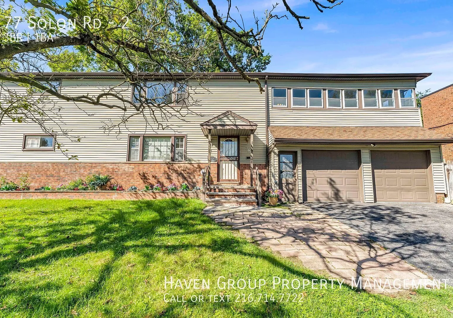 77 Solon Rd | UP, Bedford, OH 44146 - Spacious 3-bed 1-bath multi-family home! — Photo 1