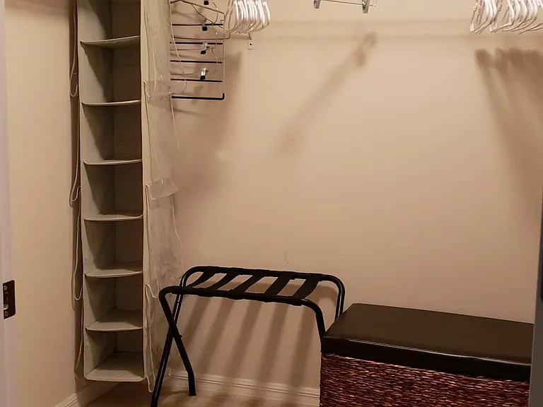 walk in closet in Master bedroom