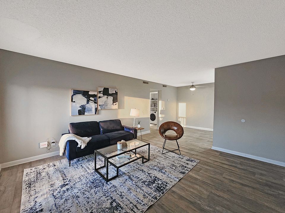 Living Room with Hardwood-Style Flooring