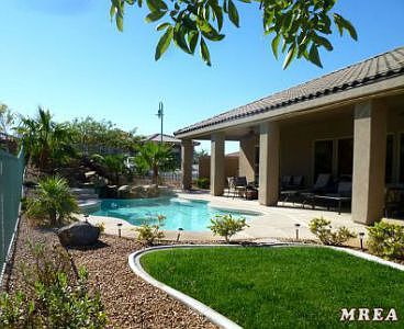 Heated Pool and Spa Cascading Waterfall