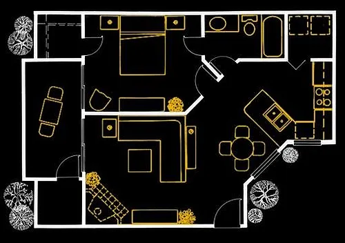 Floor plan 1 Bedroom