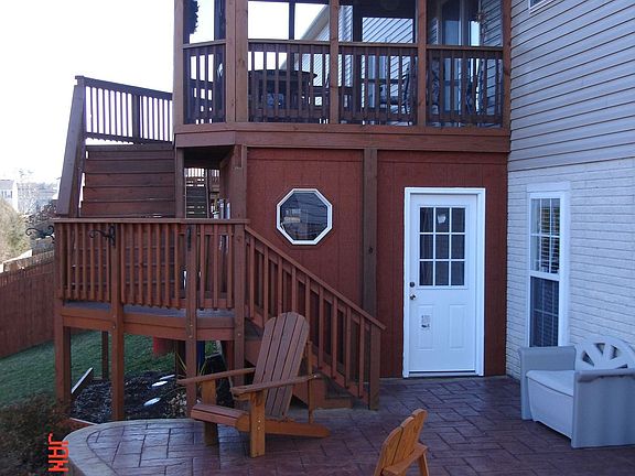 Rear Screened in Porch, Patio and Shed