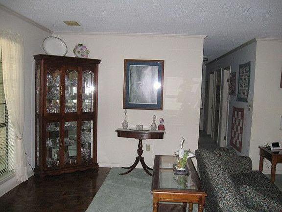 living room and view of hallway