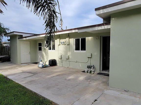 Shared patio spaces, now is divided.