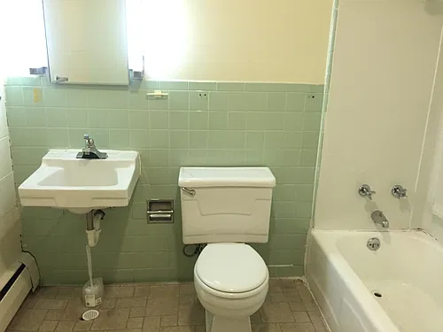 Floor plan 1 bed 1 bath Basement 2307 Building