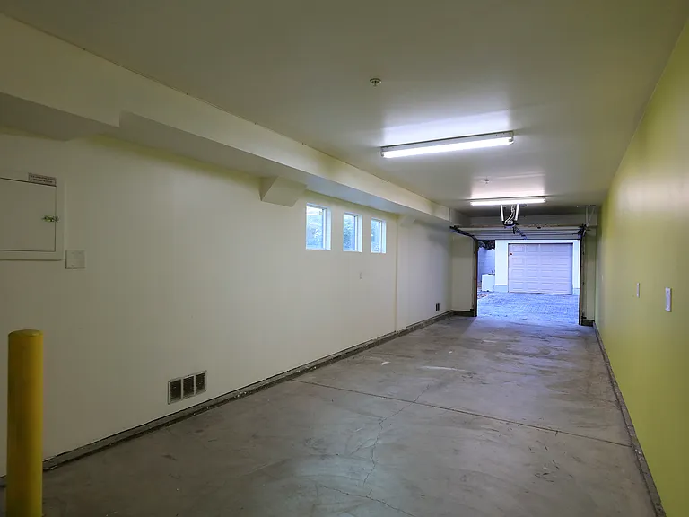 Garage Interior Looking Out Towards Central Motor Court