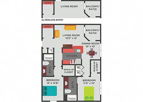Floor plan The Benton (B2)
