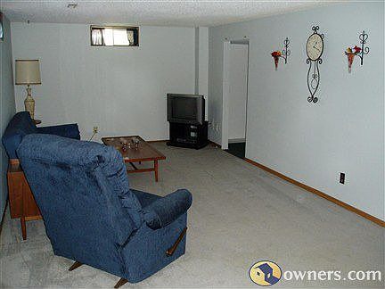 Fully finished basement living room