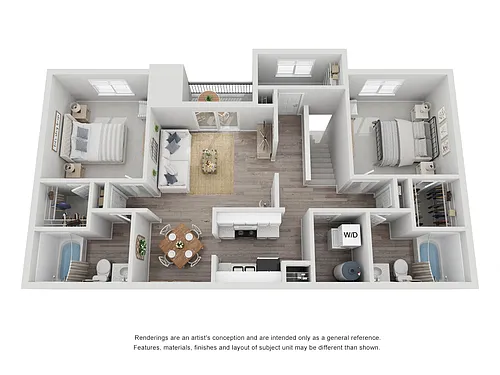 Floor plan 2 X 2 UPPER