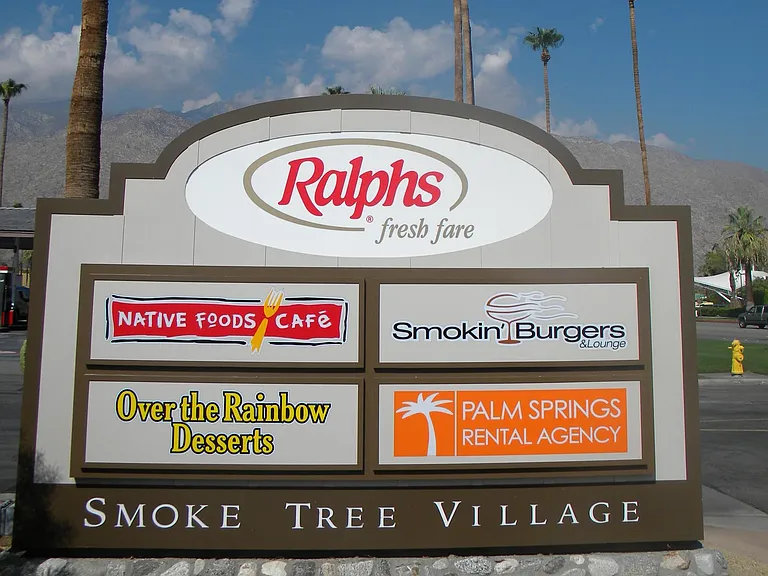 Walking distance or short drive to Smoke Tree Village shopping center.