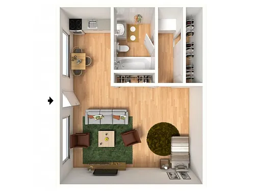 Floor plan Studio