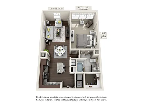Floor plan Blanca Solarium