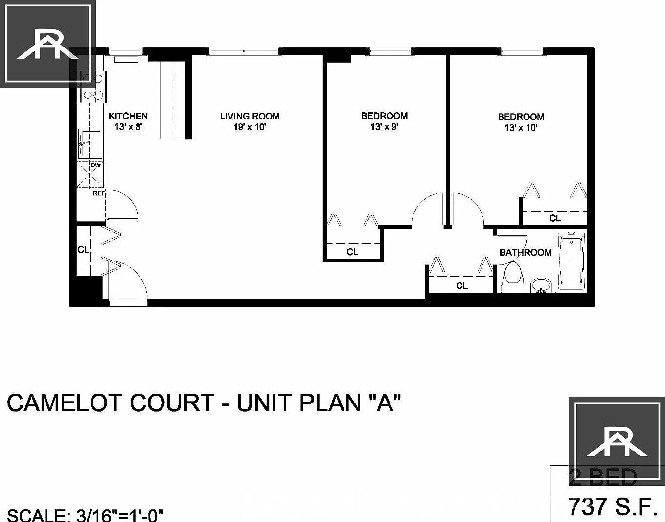 2 bed, 1.0 bath, 730 sqft, $3,913 — Photo 2
