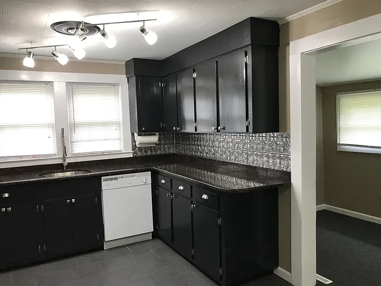 Kitchen with view of Bonus/Office room