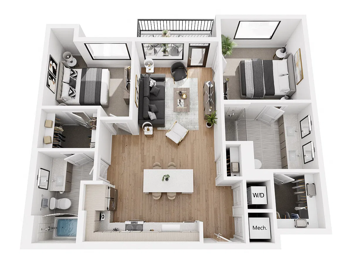 Floor plan 2BR-A.2