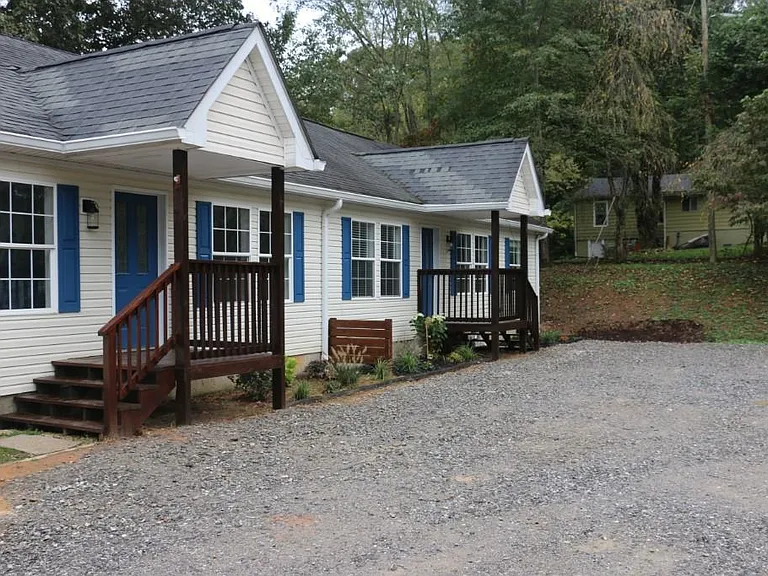 Front view of duplex