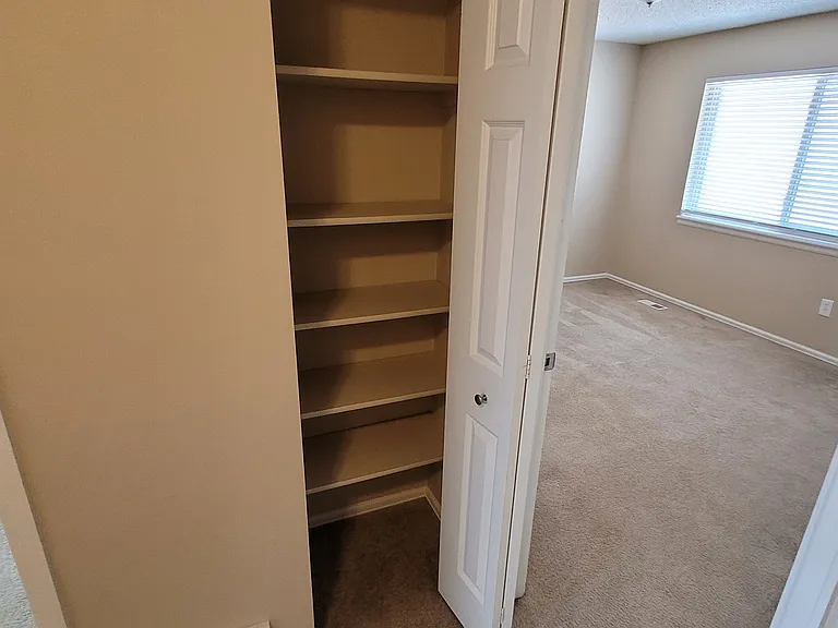 Linen closet in hall