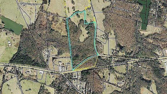 Woods, pasture, creek