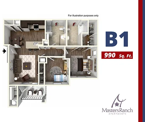 Floor plan B1