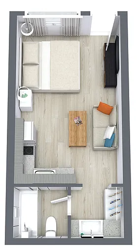 Floor plan Studio A