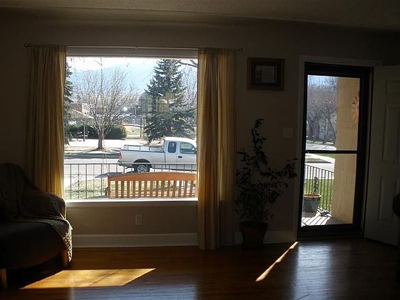 Living room toward picture window