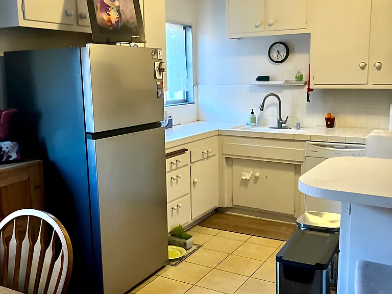 new large refrigerator, dishwasher, gas stove and new oven.