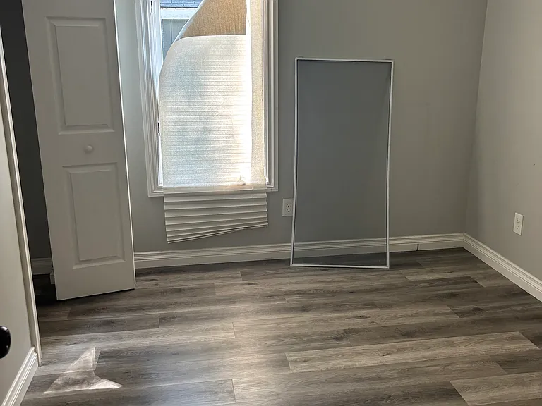 Bedroom off of living room