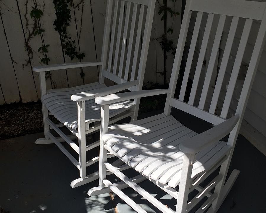 rocking chairs on porch