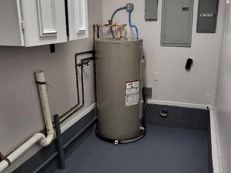 Laundry room w W/D hookups. New hot water heater.