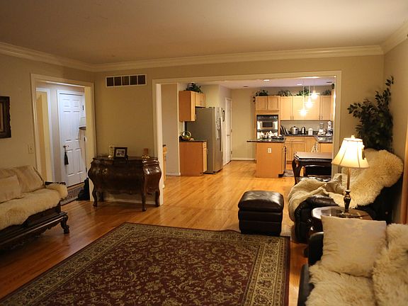 Family room and kitchen