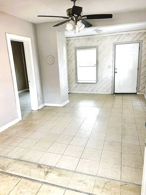 View from kitchen to front door
