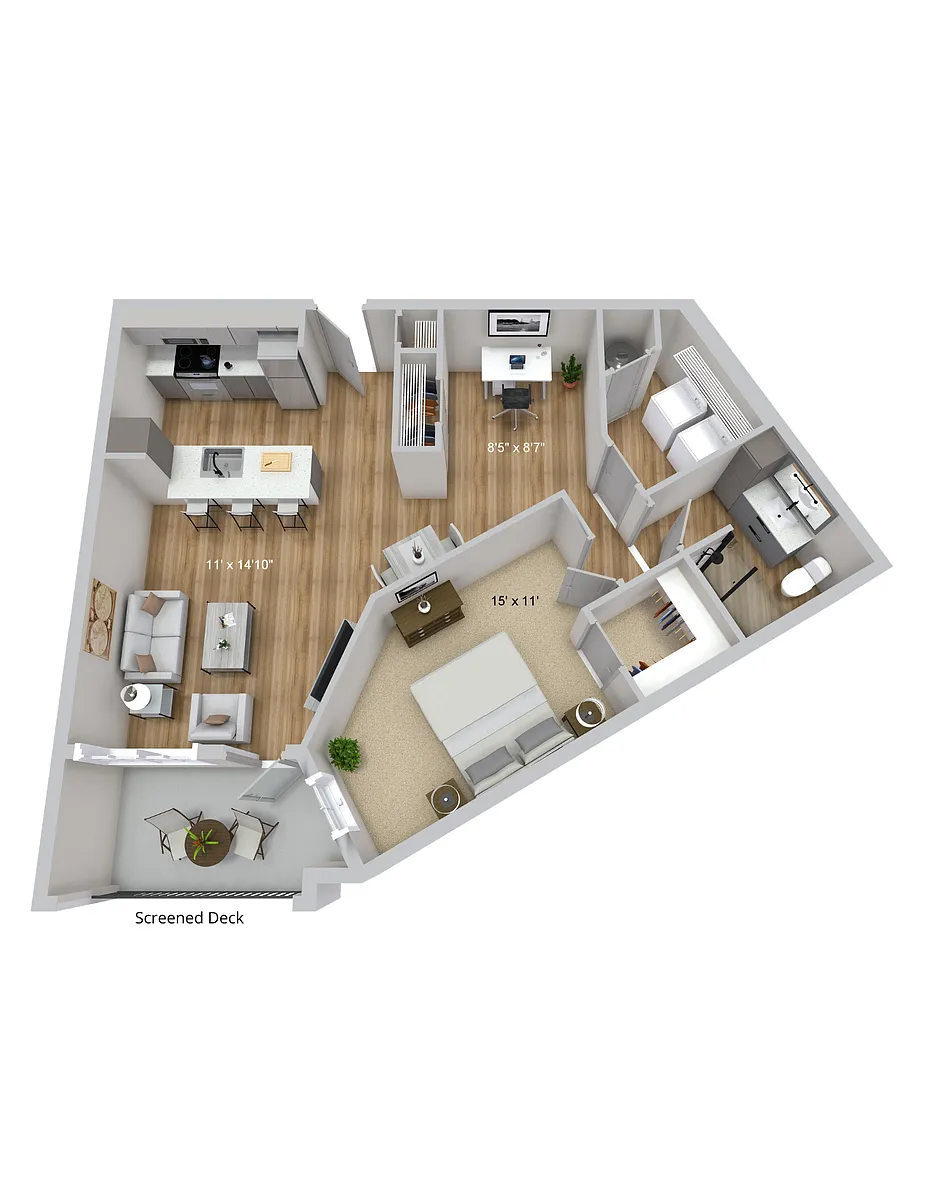 Floor plan Gilmore 1.1
