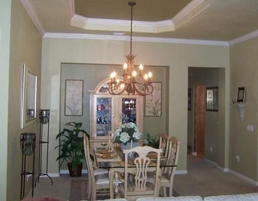Dining Room with tray ceiling