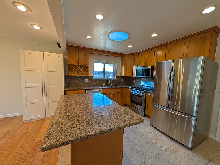 Island, facing kitchen.