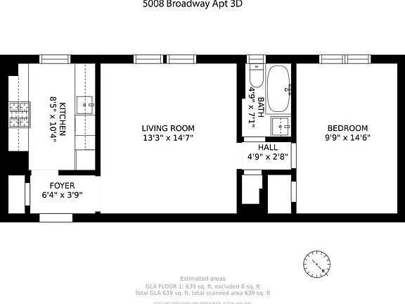 2nd image of 5008 Broadway APT 3D