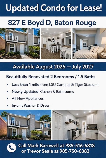 Condo is leased until the end of July. Unit will be renovated and ready for Mid-August move-in.